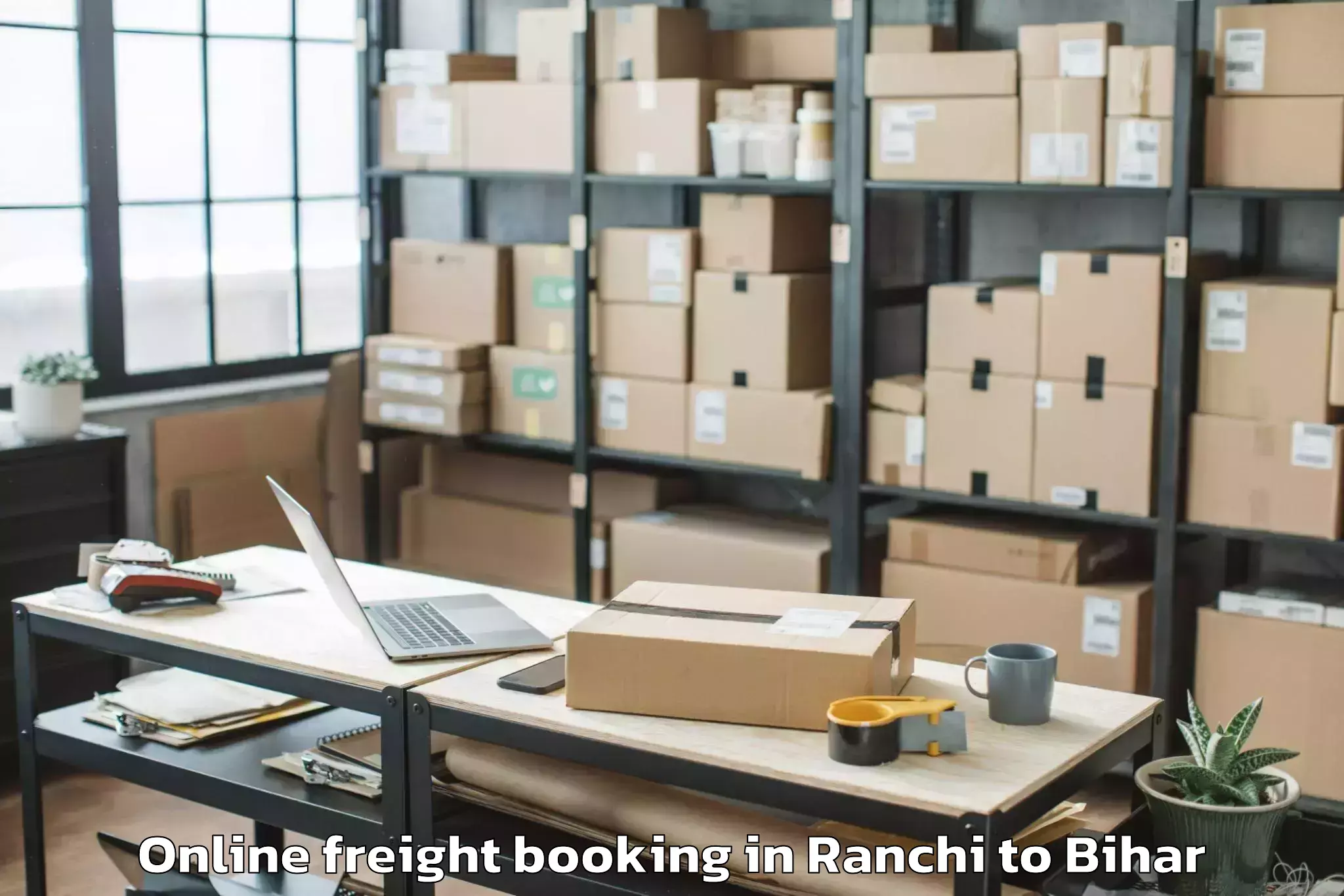 Expert Ranchi to Tetaria Online Freight Booking